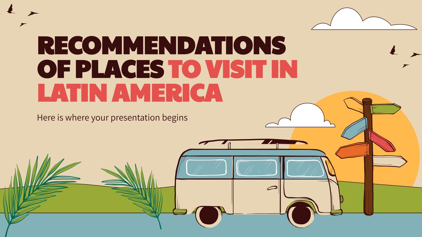 Recommendations of Places to Visit in Latin America presentation template 