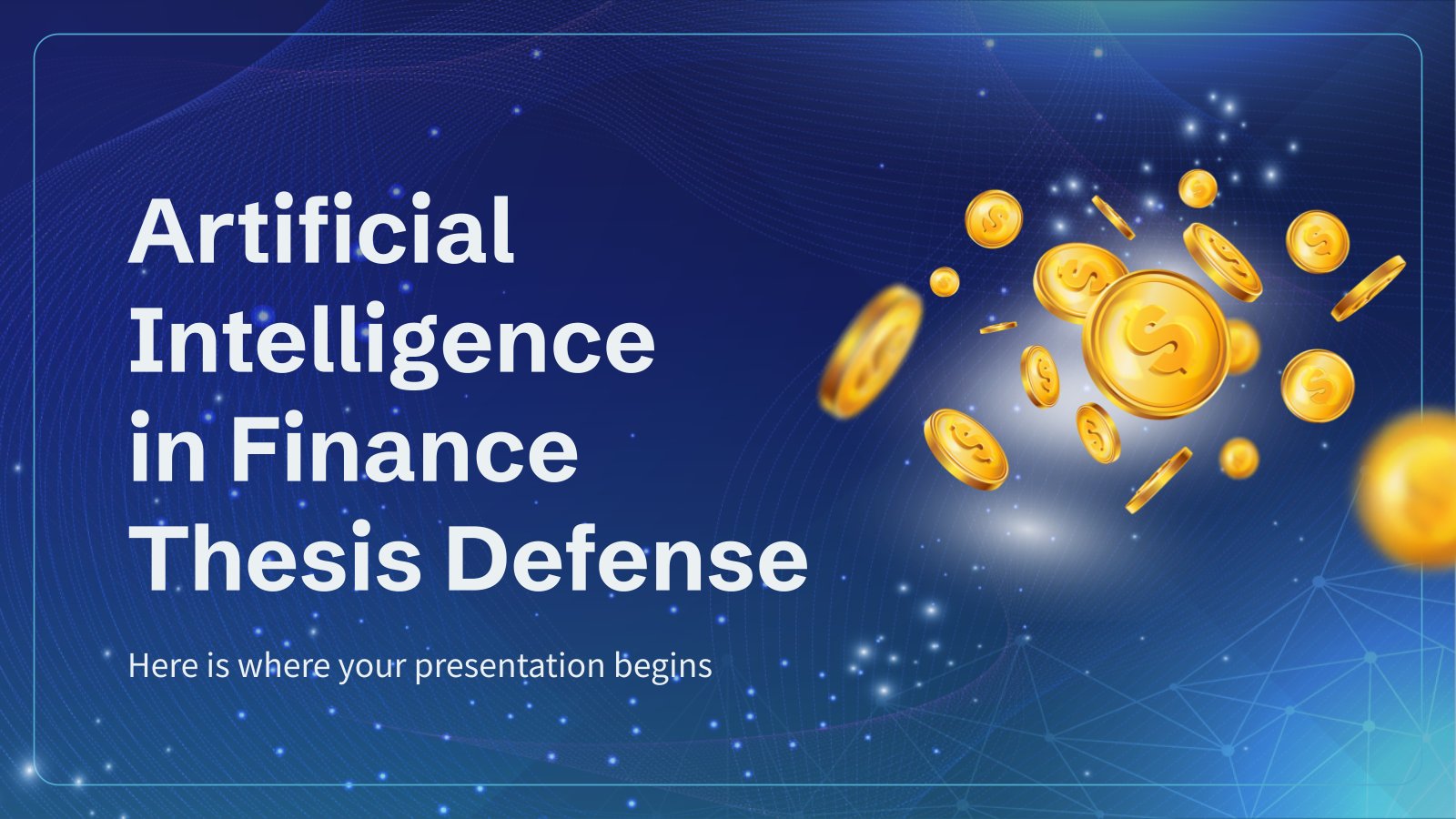 Artificial Intelligence in Finance Thesis Defense presentation template 