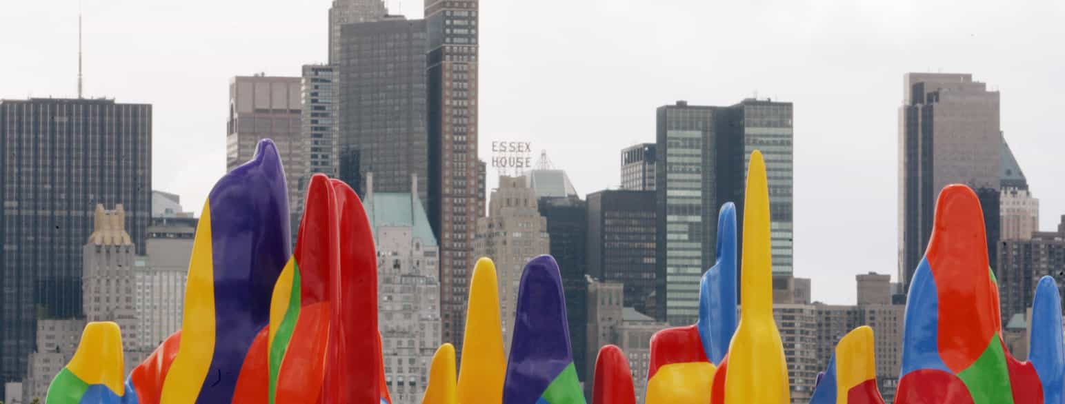 Splotch #3 sett mot Manhattan skyline