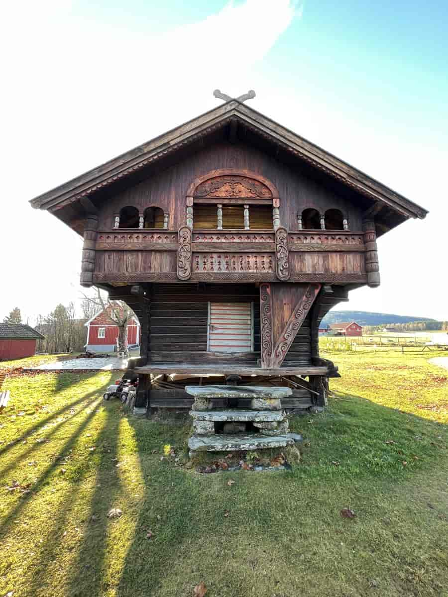 Stabbur på Evju bygdetun i Midt-Telemark