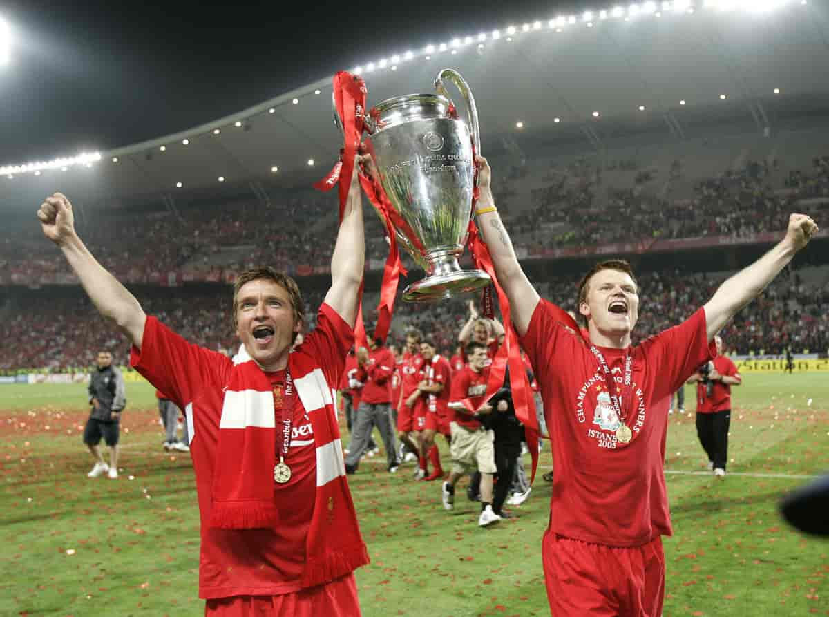 Foto av Vladimir Smicer og John Arne Riise