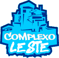 a blue sign that says complexo leste in white letters