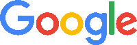 a google logo with a white background and a rainbow of colors