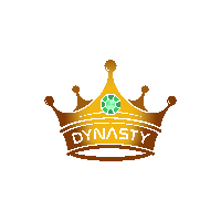 a gold crown with the word dynasty written on it