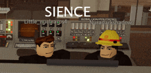 a video game called sience is being played on a computer