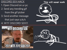 a screenshot of a discord sex hack with a picture of a man with a beard