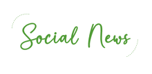 a white background with green text that says social news