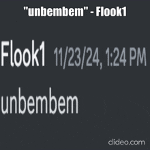 a black background with white text that says " unbembem " on it