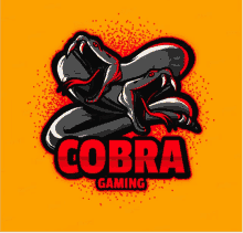 a logo for cobra gaming with two snakes