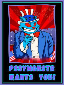 a poster for pssymonster wants you