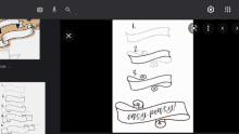 step by step instructions on how to draw a banner with the words easy pussy
