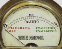 a meter that says oydetero on it in a foreign language