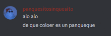 a ghost with a santa hat and the words " alo alo de que coloer es un panqueque " on a dark background