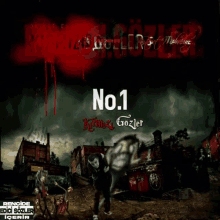 a poster that says no.1 on it with a zombie on it