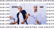 a picture of two boys with the names sam and rita