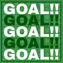 a green background with the words goal written in white