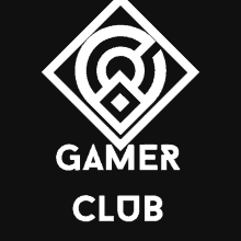 a logo for gamer club with a black background