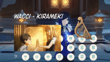 a screenshot of wacci-kirameki shows a boy and a girl