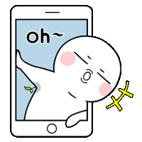 a cartoon character is sticking his head out of a cell phone screen .