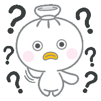 a cartoon character is surrounded by question marks and has a surprised look on his face