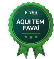 a green ribbon that says aqui tem fava on it