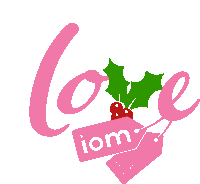 a pink sign that says love to from