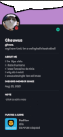 a screenshot of ghauws 's profile on a discord server