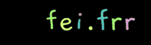 a black background with the words fei.frr written on it