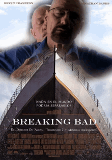 a movie poster for breaking bad features bryan cranston