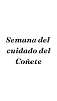 a black and white poster that says semana del cuidado del conete