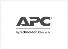 the logo for apc by schneider electric is shown in black and white