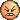 a pixel art illustration of a smiley face with a very angry look on its face .