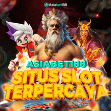 an advertisement for asiabet188 situs slot terpercaya