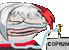 a pixel art drawing of a man wearing a mask and a red hat .