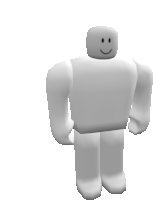 a white robot with a smile on his face