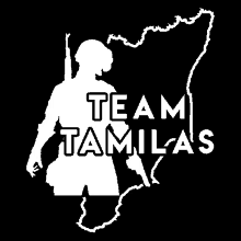 a logo for team tamila 's shows a soldier holding a gun