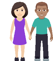 Holding Hands Joypixels Sticker