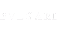 the word bvlgari is written in white letters on a white background