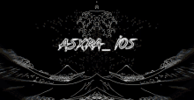 a black background with the words asxra_ios in white