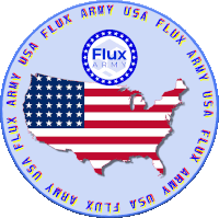 a logo for the flux army usa