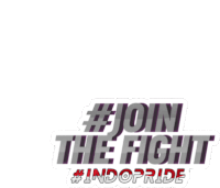 a logo for #join the fight #indopride