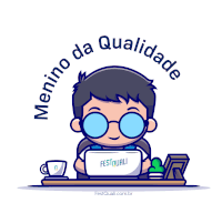 a logo for festquali.com.br shows a boy sitting at a desk with a laptop