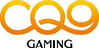 a logo for cqq gaming is shown in orange