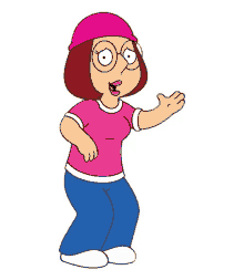 a cartoon character named meg from family guy