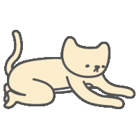 a drawing of a cat laying on its back