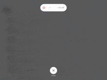 a screen with a power off button and a cancel button on it