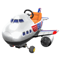 a toy airplane with the number bb on the side