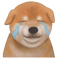 a brown dog with its eyes closed and tears on its face