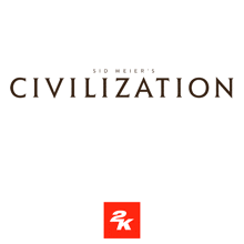 a logo for sid meier 's civilization with a 2k logo