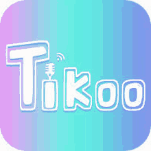 the tikcoo logo is on a colorful background .